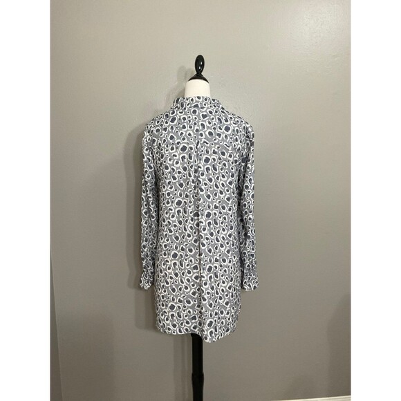 Women's Size Medium Elaine Turner Grey Dress Shirt - Picture 2 of 5